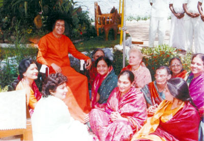 Sathya Sai Baba with Ladies