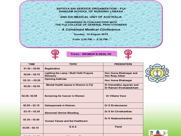 The Women’s Health Conference Programme